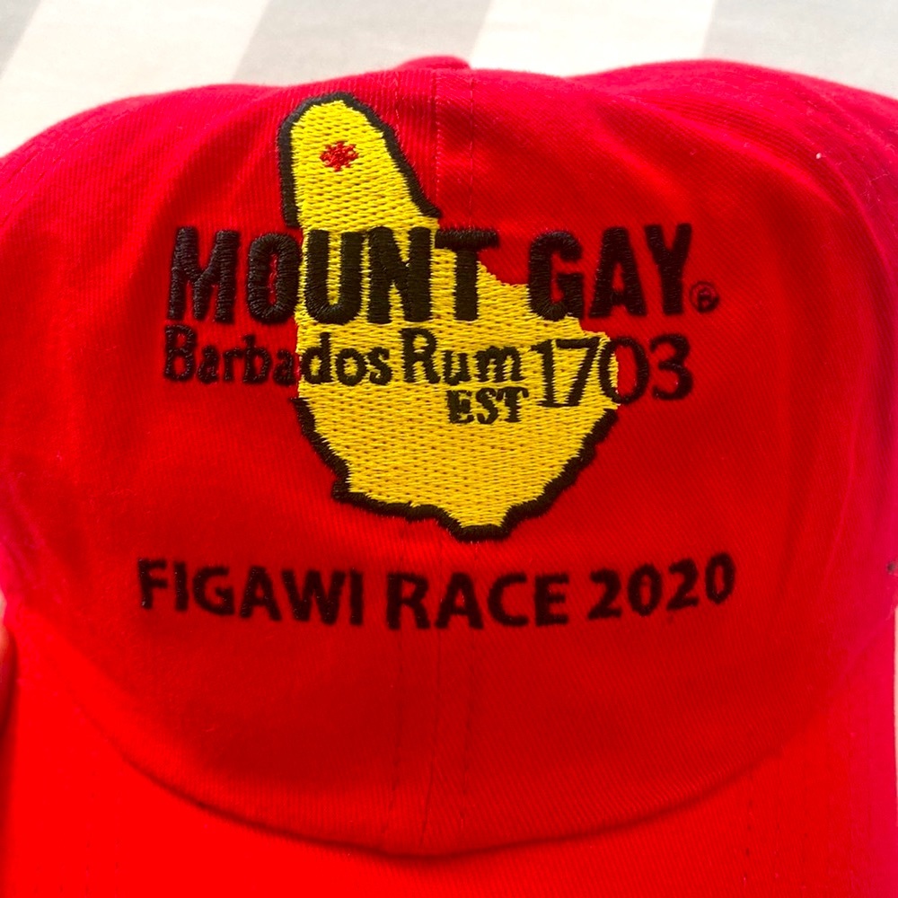FIGAWI • 2020 • Mount Gay Rum Red Figawi Baseball Cap Nantucket Sailing Cape Cod